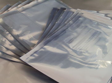 Folha Ziplock uma sacos de empacotamento da folha plástica dos malotes de VMPET claro transparente lateral da impressão feita sob encomenda/folha de alumínio
