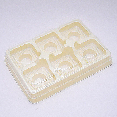 Os Mooncakes coloridos empolam a folha 1.35g/c㎡ do PVC do produto comestível da embalagem