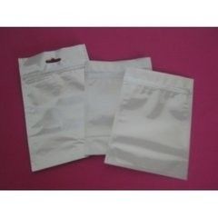 Costume lateral prateado branco folha 3 de alumínio impressa que cozinha o saco com zíper