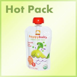 Malote reusável plástico do bico do comida para bebé do produto comestível da segurança