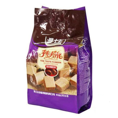 Sacos de plástico flexíveis do alimento do reforço do lado da embalagem do selo do quadrilátero para biscoitos