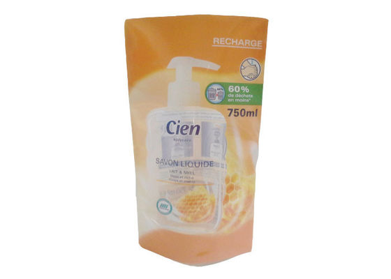 o suporte dos cuidados pessoais 750ml acima do lado inferior do reforço três dos malotes selou