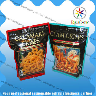 Plástico macio malote laminado impresso que empacota, saco de empacotamento Reclosable do biscoito