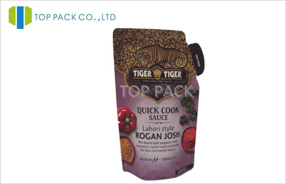 O malote plástico do molho de Rogan Josh que empacota 8oz personalizou imprimir 12c