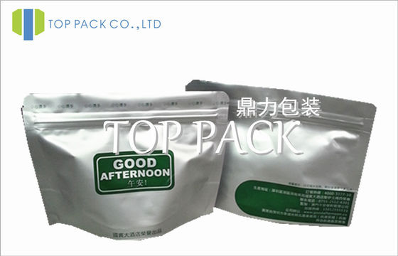 A folha de alumínio levanta-se malotes do alimento com Ziplock 80micron - 200micron