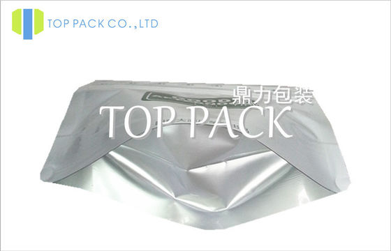 A folha de alumínio levanta-se malotes do alimento com Ziplock 80micron - 200micron