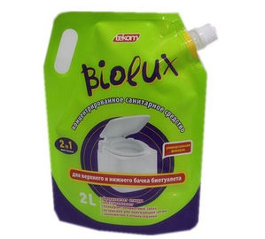 Capacidade grande laminada do malote de pé alto material da barreira para produtos químicos líquidos