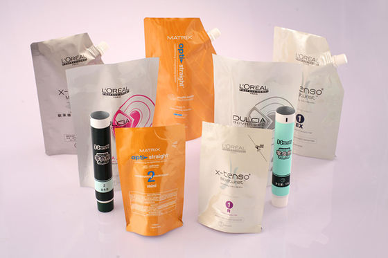 Saco ambos/três de empacotamento cosmético flexível/malote do selo lateral com impresso completamente