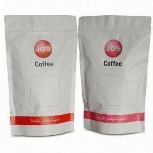 Levante-se os malotes plásticos feitos sob encomenda que empacotam, saco de empacotamento do café do zíper