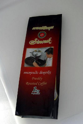 Sacos de empacotamento laminados do café 1kg material para o café recentemente Roasted
