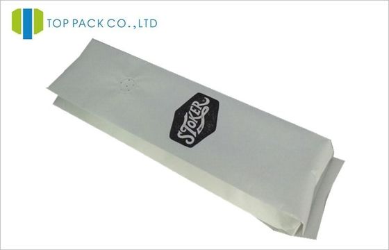 Sacos de empacotamento 250g do café branco do papel de embalagem Com o reforço do lado do valor da desgaseificação