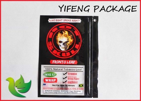 O tabaco que empacota o armazenamento Ziplock ensaca a parte inferior lisa com impresso