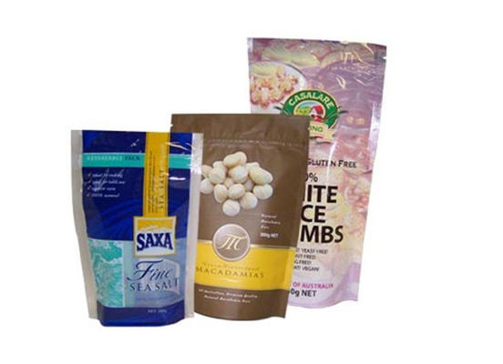 Sacos de plástico Resealable plásticos personalizados amigáveis de Eco, saco do petisco de Ziploc