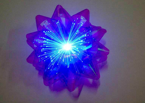 fita iridescente Bowin do diodo emissor de luz 3.5Inch para o empacotamento do presente e as decorações do Natal
