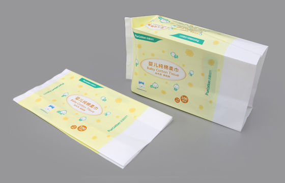 Saco adesivo laminado do reforço do lado da etiqueta para o tecido molhado do bebê