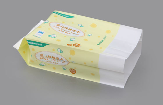 Saco adesivo laminado do reforço do lado da etiqueta para o tecido molhado do bebê