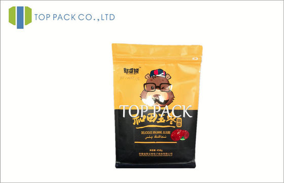 O alimento para cães levanta-se o malote que empacota com Gravure do zíper 500g impresso