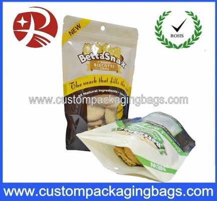 Ziplock plásticos levantam-se os malotes que empacotam para biscoitos/biscoitos