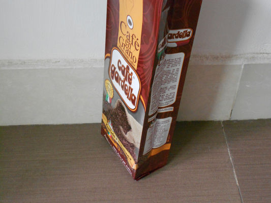 Malote matte de empacotamento de alumínio da folha de Brown do revestimento do saco do feijão de café