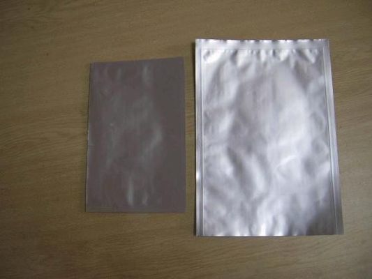 Malote lateral da folha de alumínio do selo da prata três lisos pequeno para produtos eletrônicos