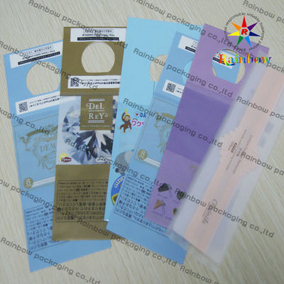 Sacos personalizados recicl impressos transparentes de OPP com furo redondo do cair