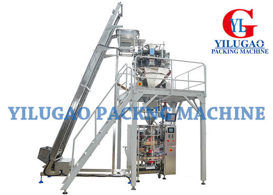Multi máquina plástica principal do acondicionamento de alimentos das microplaquetas de batata do saco da vara com impressora da fita