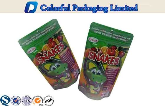 Resealable superiores do zíper 100g levantam-se malotes para o petisco/biscoitos
