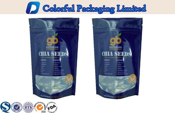 A folha de alumínio Linded Resealable levanta-se o produto comestível do malote com parte superior/janela do zíper