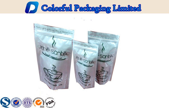a folha 250g/500g/1kg de alumínio Ziplock levanta-se o malote para o empacotamento do chá