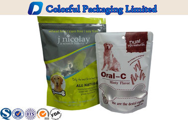 O furo do gancho/folha de alumínio da janela Resealable levanta-se o malote para o alimento para cães