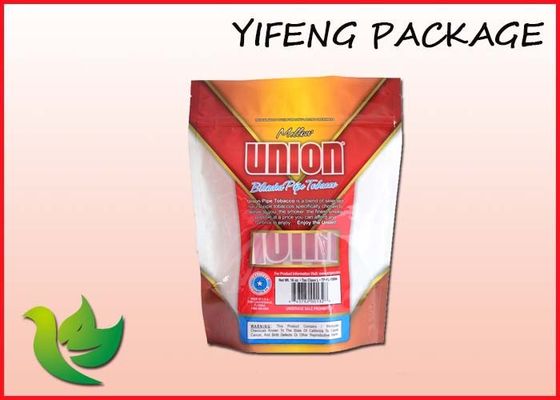 A janela clara plástica levanta-se o malote com o zíper para o tabaco Packaing