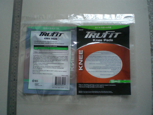 Costume de empacotamento do malote claro do zíper da folha impresso para o hardware