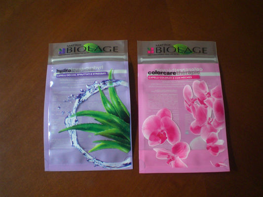 Malote cosmético laminado plástico do zíper que empacota para a máscara facial