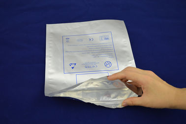 saco de empacotamento impresso Resealable do malote do zíper da folha 90U com prendedor