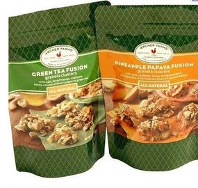 Levante-se sacos de empacotamento do malote Sealable do alimento com zíper Rohs flexível