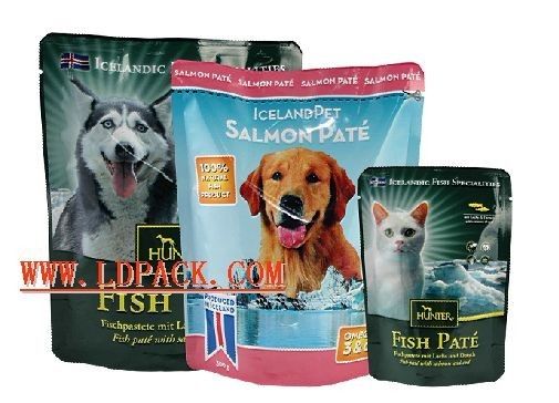 Os sacos do empacotamento de alimento para cães do ODM do OEM levantam-se malotes com zíper
