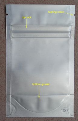 Os sacos Ziplock da folha seca do fruto levantam-se malotes com janela transparente