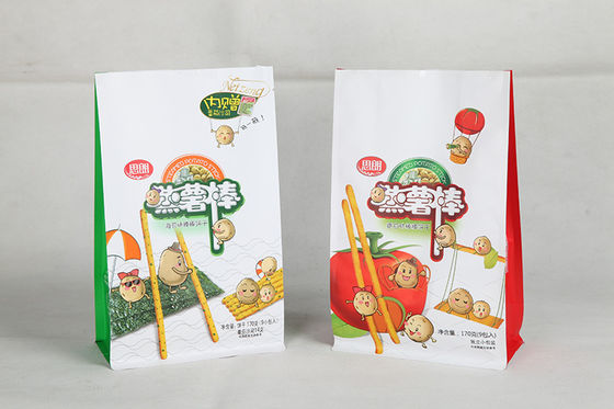 Empacotamento de alimento recicl laminado Multilayer do petisco do malote da parte inferior lisa