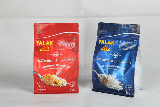 Malote vermelho/azul feito-à-medida da parte inferior lisa secou o empacotamento de alimento