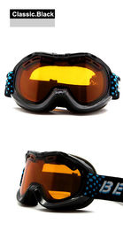 O branco exterior do anti deslizamento caçoa óculos de proteção claros lisos do esqui dos óculos de proteção da snowboarding para meninos