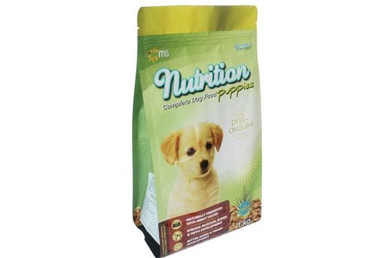 Saco plástico da maca de gato do malote roxo do selo do quadrilátero com o reforço do punho & do lado